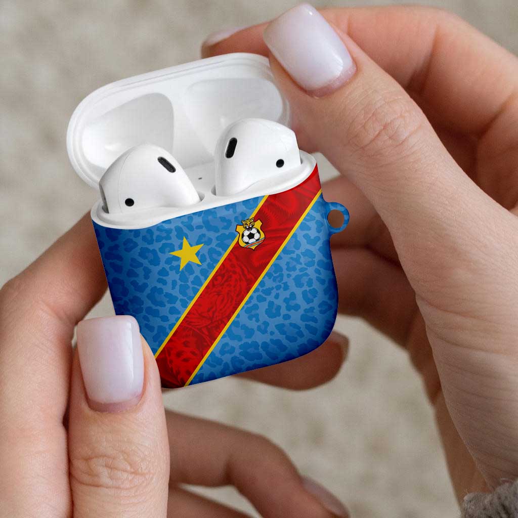 DR Congo National Football AirPods Case Leopards Power - Wonder Print Shop