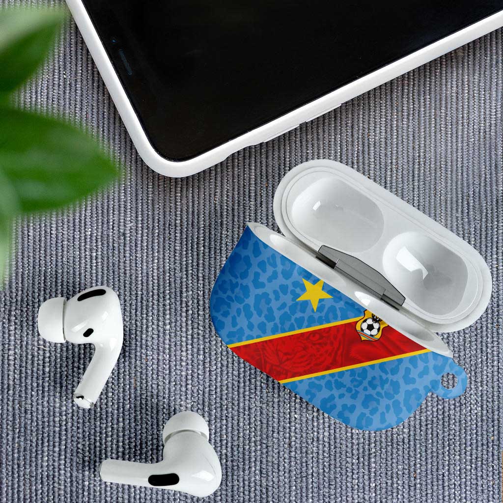 DR Congo National Football AirPods Case Leopards Power - Wonder Print Shop