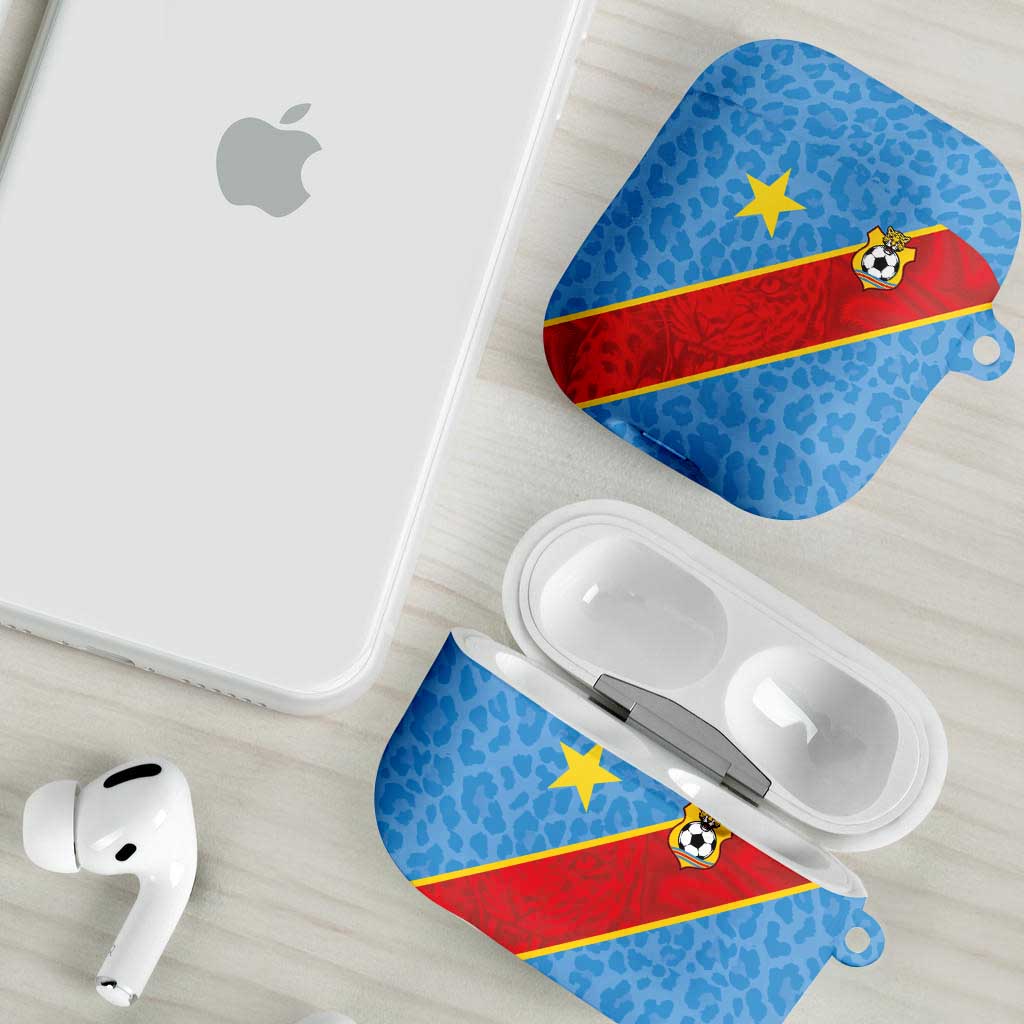 DR Congo National Football AirPods Case Leopards Power - Wonder Print Shop
