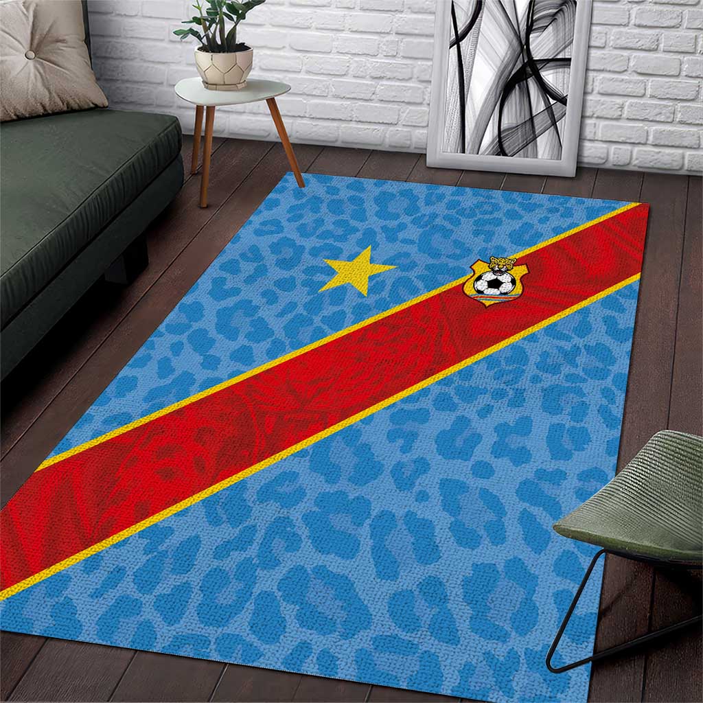 DR Congo National Football Area Rug Leopards Power - Wonder Print Shop