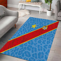 DR Congo National Football Area Rug Leopards Power - Wonder Print Shop