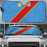 DR Congo National Football Auto Sun Shade Leopards Power - Wonder Print Shop