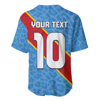 Custom DR Congo National Football Baseball Jersey Leopards Power - Wonder Print Shop