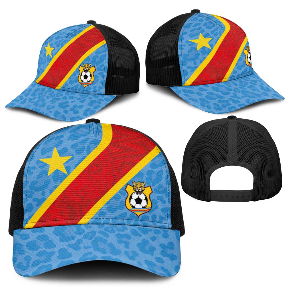 DR Congo National Football Baseball Net Cap Leopards Power - Wonder Print Shop