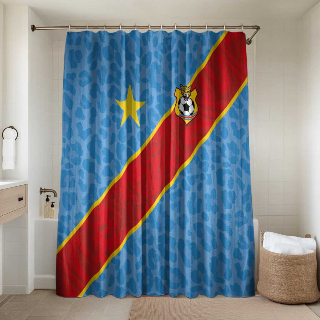DR Congo National Football Bathroom Set Leopards Power - Wonder Print Shop