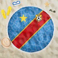 DR Congo National Football Beach Blanket Leopards Power - Wonder Print Shop