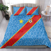 DR Congo National Football Bedding Set Leopards Power - Wonder Print Shop