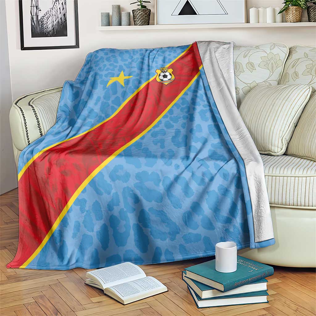 DR Congo National Football Blanket Leopards Power - Wonder Print Shop