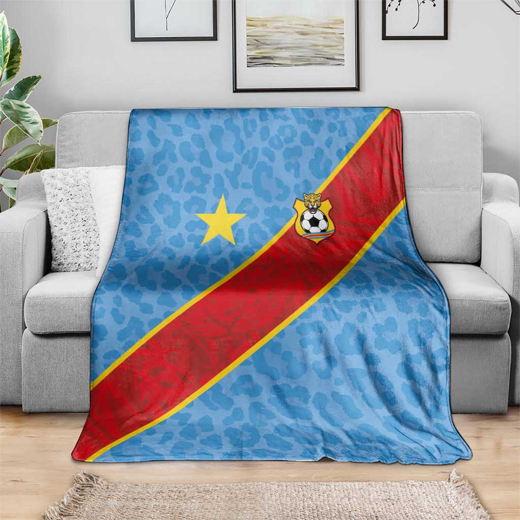 DR Congo National Football Blanket Leopards Power - Wonder Print Shop