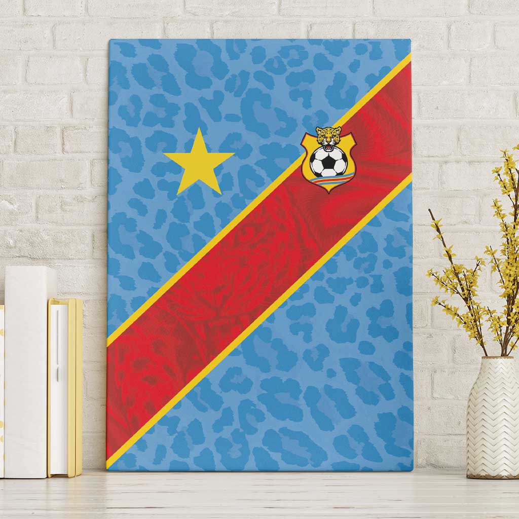 DR Congo National Football Canvas Wall Art Leopards Power - Wonder Print Shop