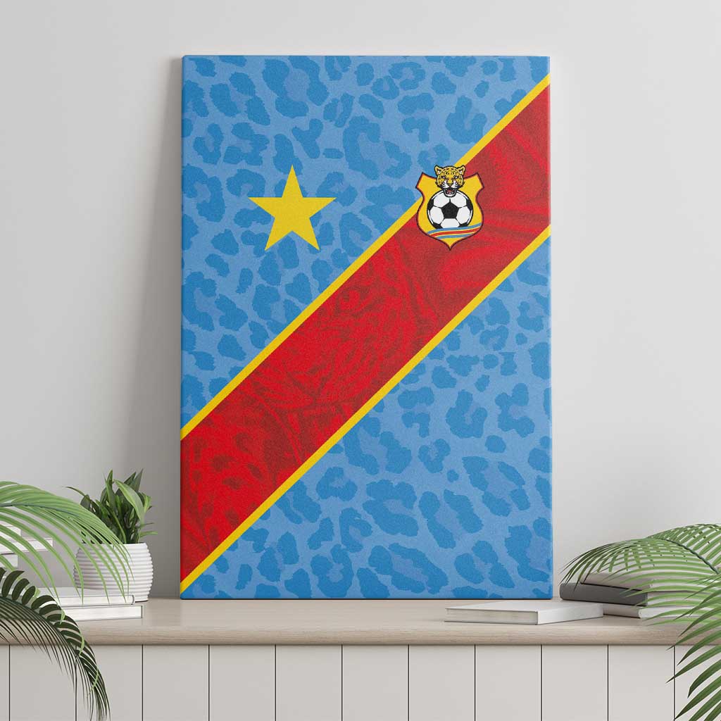 DR Congo National Football Canvas Wall Art Leopards Power - Wonder Print Shop