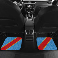 Custom DR Congo National Football Car Mats Leopards Power - Wonder Print Shop