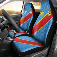 DR Congo National Football Car Seat Cover Leopards Power - Wonder Print Shop