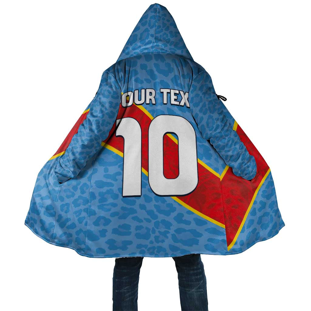 Custom DR Congo National Football Cloak Leopards Power - Wonder Print Shop