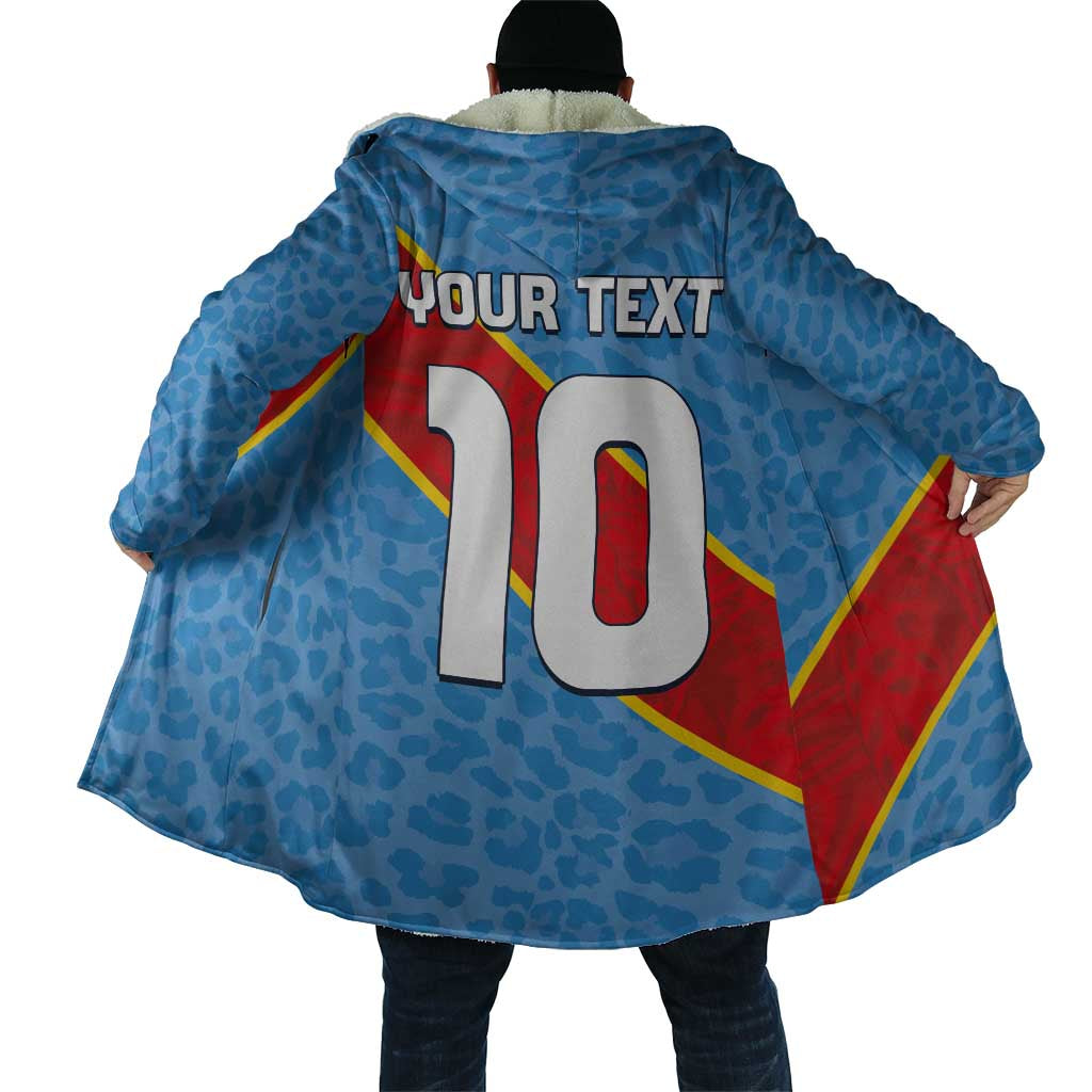 Custom DR Congo National Football Cloak Leopards Power - Wonder Print Shop