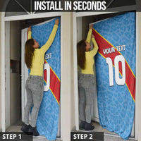 Custom DR Congo National Football Door Cover Leopards Power - Wonder Print Shop