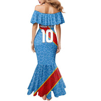 Custom DR Congo National Football Family Matching Mermaid Dress and Hawaiian Shirt Leopards Power - Wonder Print Shop