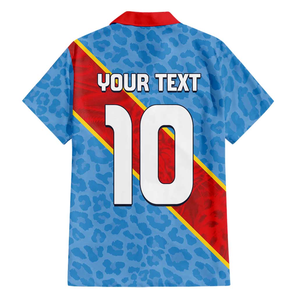 Custom DR Congo National Football Family Matching Puletasi and Hawaiian Shirt Leopards Power - Wonder Print Shop