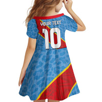 Custom DR Congo National Football Family Matching Summer Maxi Dress and Hawaiian Shirt Leopards Power - Wonder Print Shop