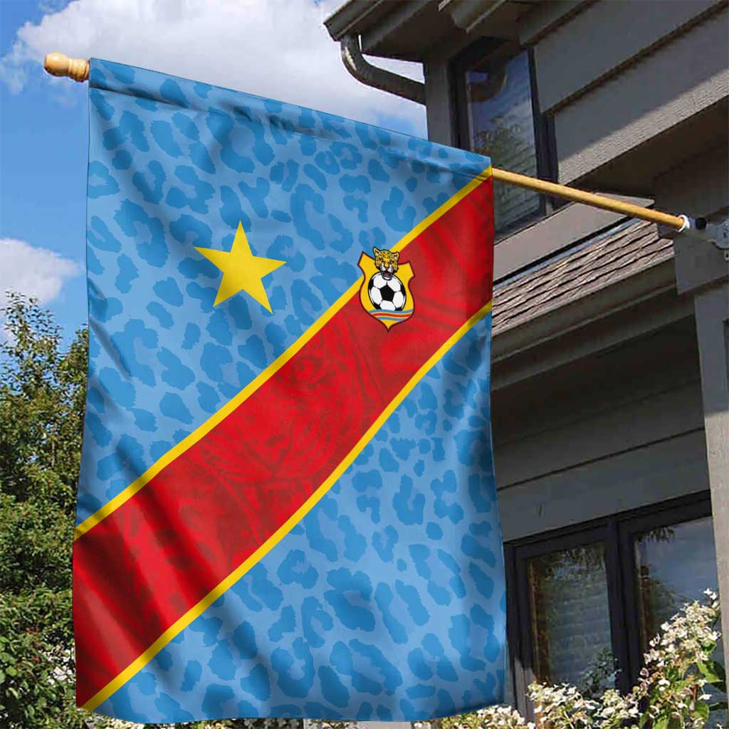 DR Congo National Football Garden Flag Leopards Power - Wonder Print Shop
