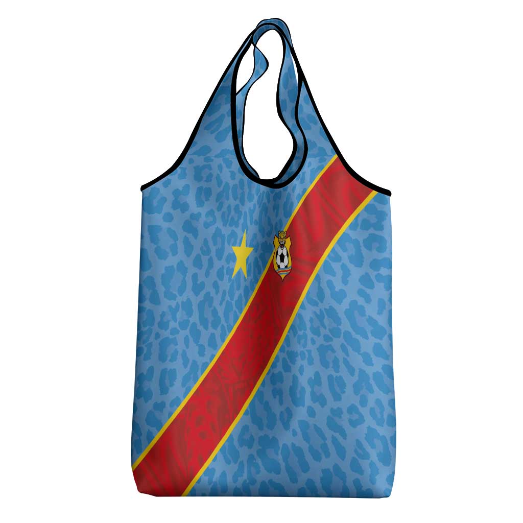 DR Congo National Football Grocery Bag Leopards Power - Wonder Print Shop