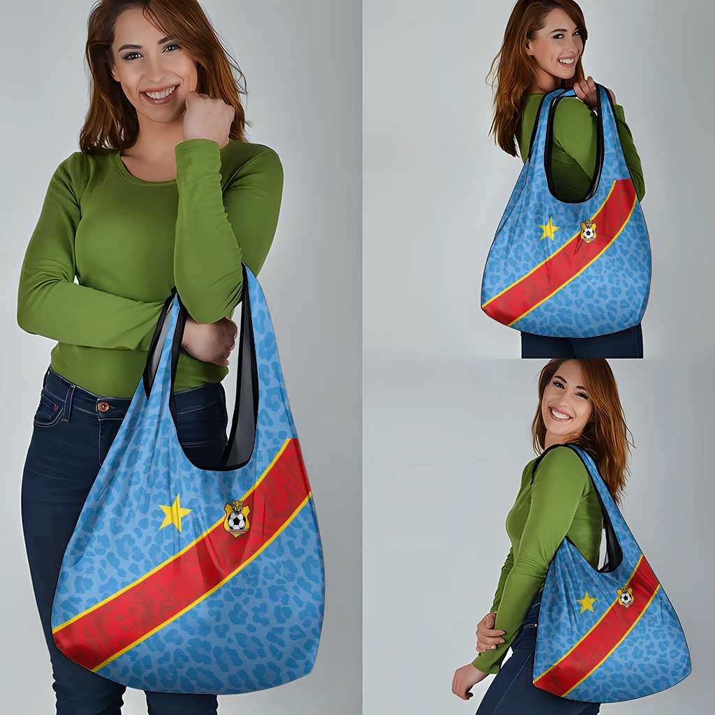 DR Congo National Football Grocery Bag Leopards Power - Wonder Print Shop