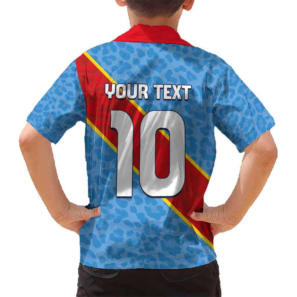 Custom DR Congo National Football Hawaiian Shirt Leopards Power - Wonder Print Shop