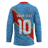 Custom DR Congo National Football Hockey Jersey Leopards Power - Wonder Print Shop