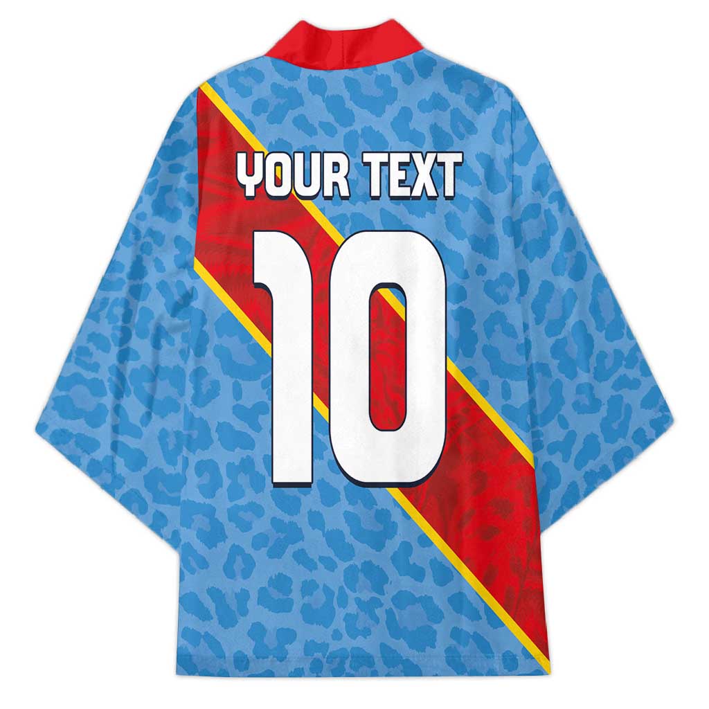 Custom DR Congo National Football Kimono Leopards Power - Wonder Print Shop