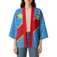 Custom DR Congo National Football Kimono Leopards Power - Wonder Print Shop