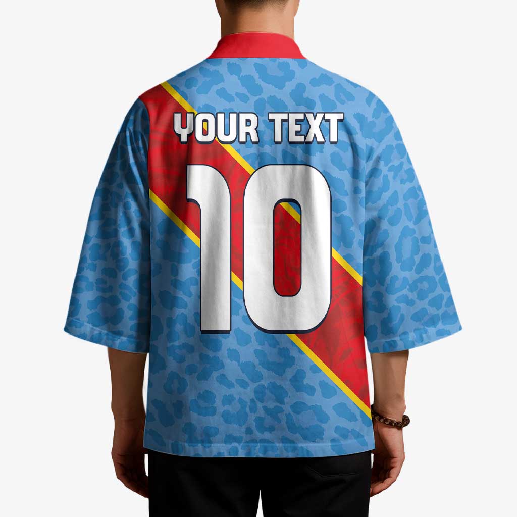 Custom DR Congo National Football Kimono Leopards Power - Wonder Print Shop
