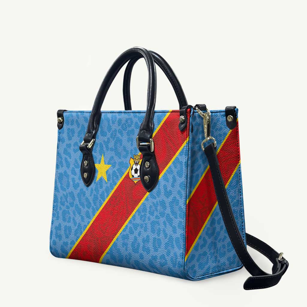DR Congo National Football Leather Bag Leopards Power - Wonder Print Shop