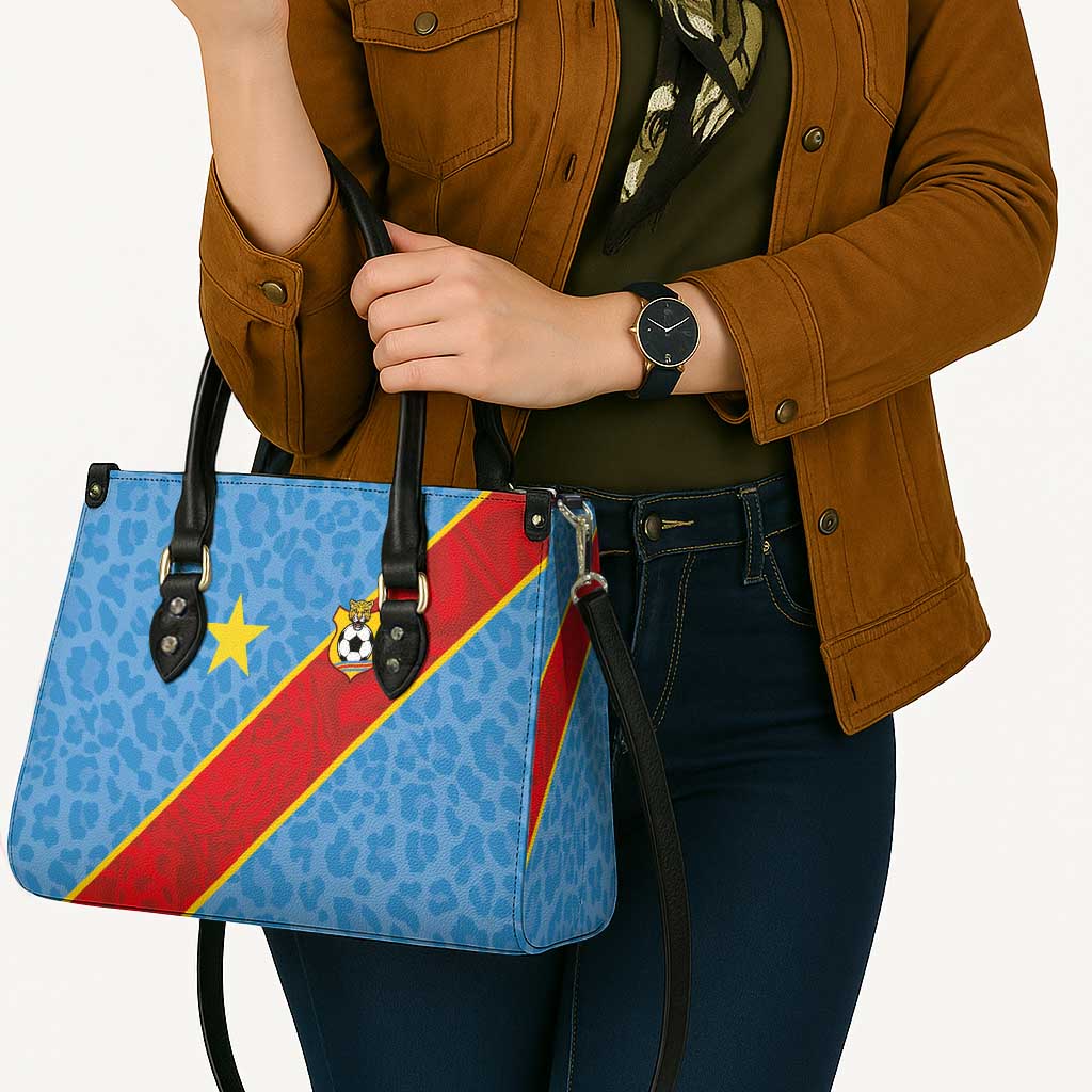 DR Congo National Football Leather Bag Leopards Power - Wonder Print Shop
