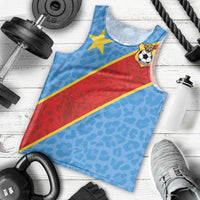 Custom DR Congo National Football Men Tank Top Leopards Power - Wonder Print Shop