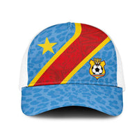 DR Congo National Football Mesh Trucker Cap Leopards Power - Wonder Print Shop