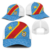 DR Congo National Football Mesh Trucker Cap Leopards Power - Wonder Print Shop