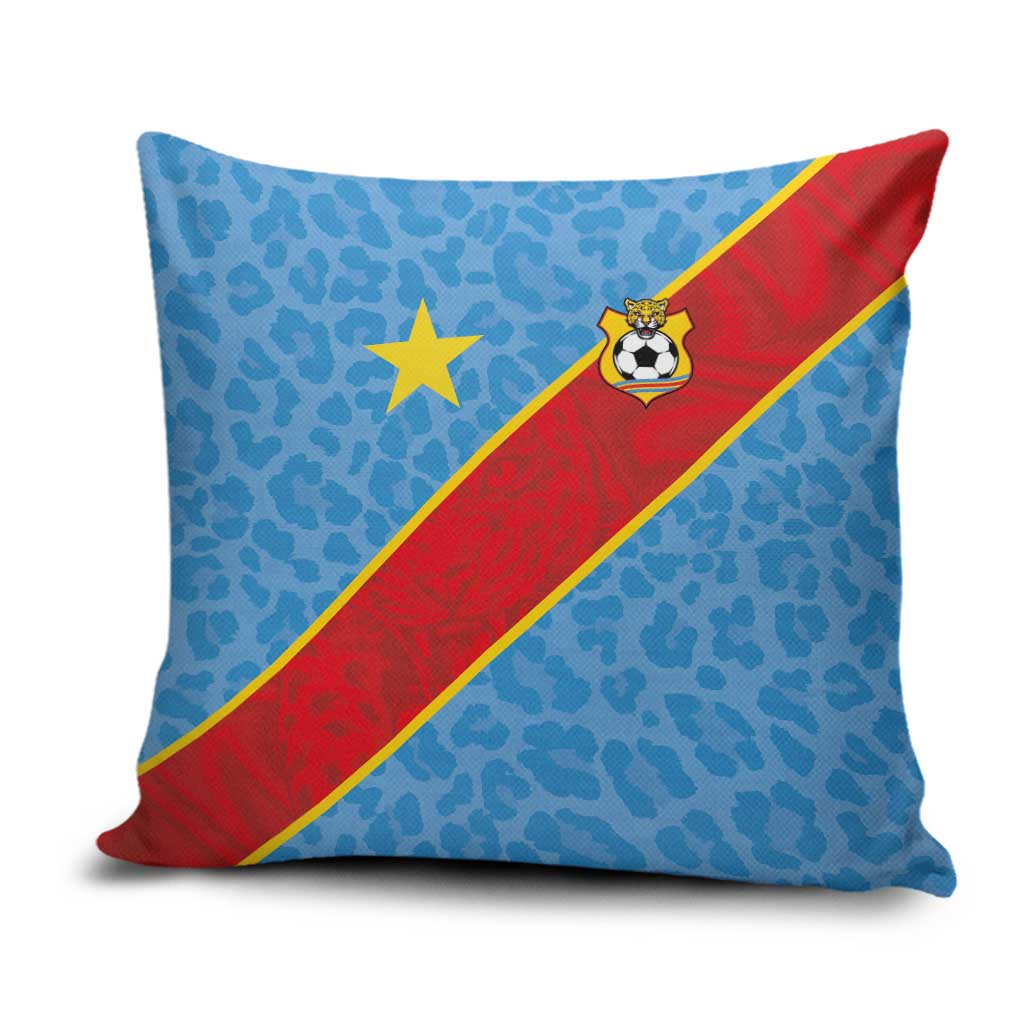 DR Congo National Football Pillow Cover Leopards Power - Wonder Print Shop