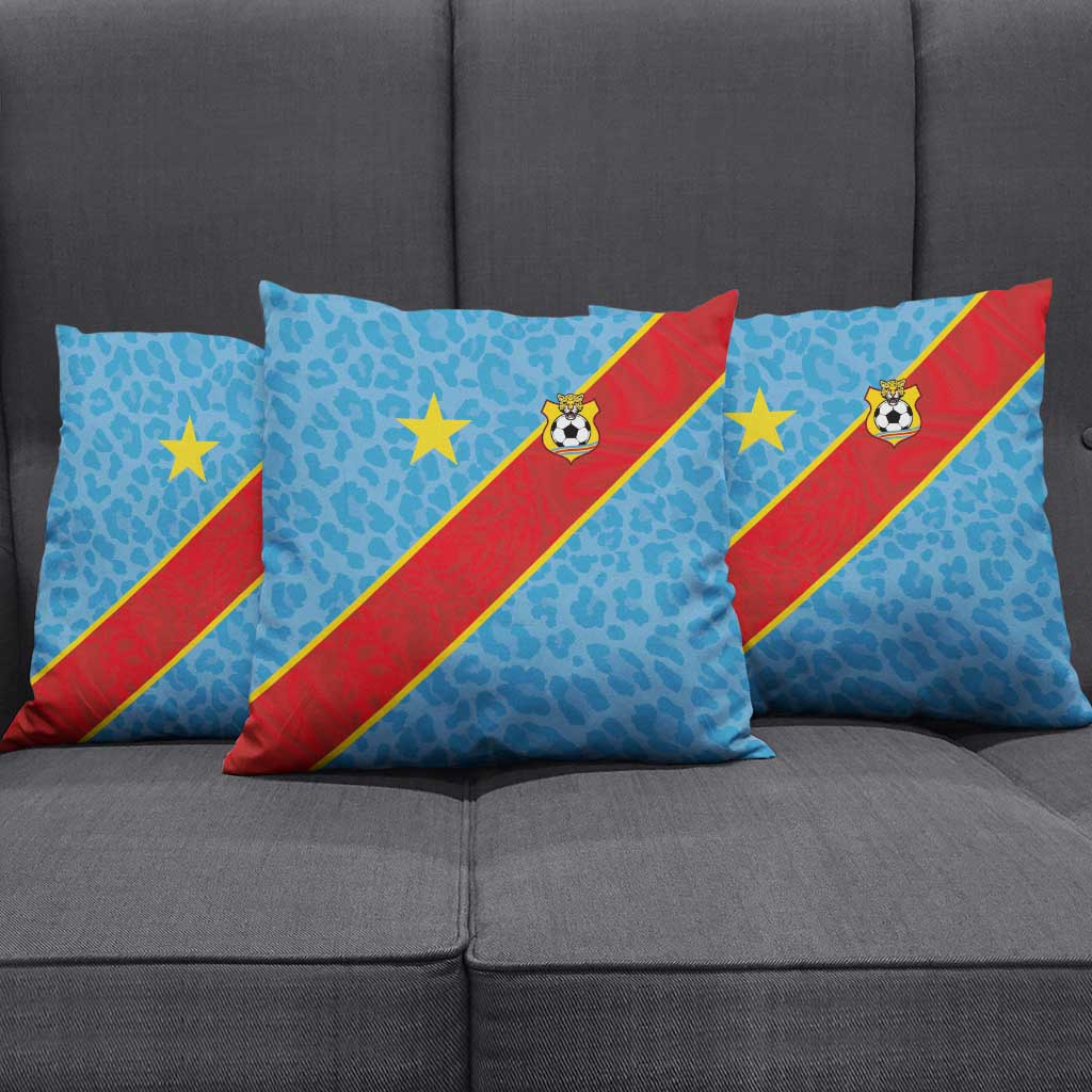 DR Congo National Football Pillow Cover Leopards Power - Wonder Print Shop