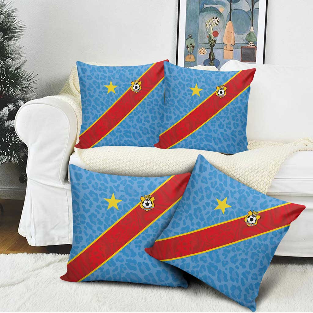 DR Congo National Football Pillow Cover Leopards Power - Wonder Print Shop