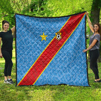 DR Congo National Football Quilt Leopards Power - Wonder Print Shop