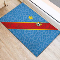 DR Congo National Football Rubber Doormat Leopards Power - Wonder Print Shop