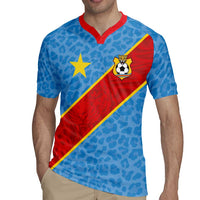 Custom DR Congo National Football Rugby Jersey Leopards Power - Wonder Print Shop