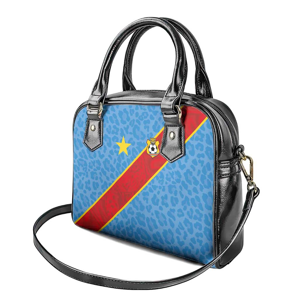DR Congo National Football Shoulder Handbag Leopards Power - Wonder Print Shop