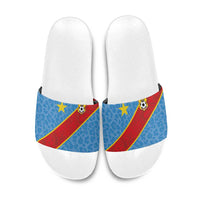 DR Congo National Football Slide Sandals Leopards Power - Wonder Print Shop
