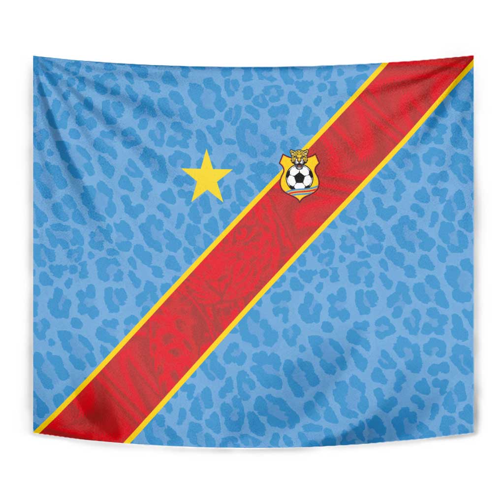 DR Congo National Football Tapestry Leopards Power - Wonder Print Shop