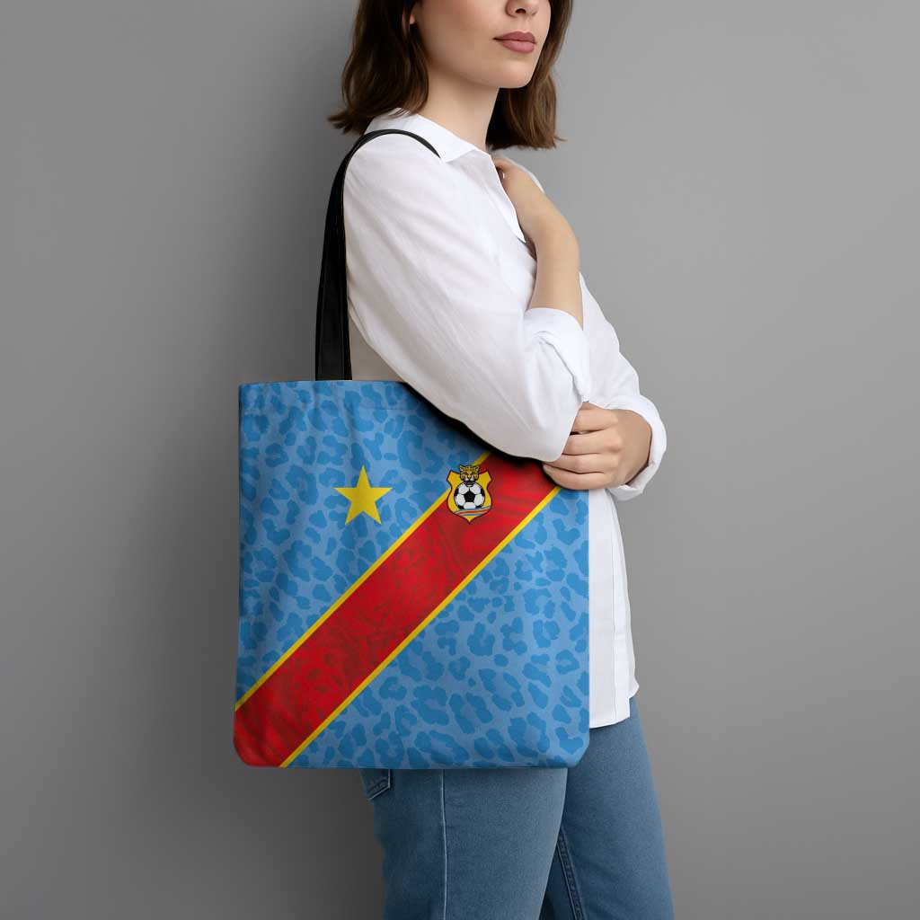 DR Congo National Football Tote Bag Leopards Power - Wonder Print Shop