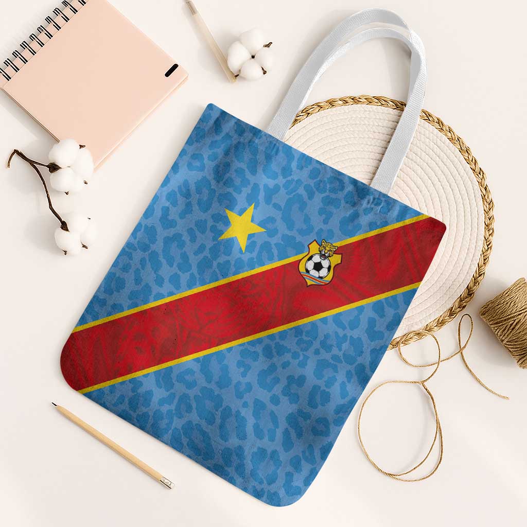 DR Congo National Football Tote Bag Leopards Power - Wonder Print Shop
