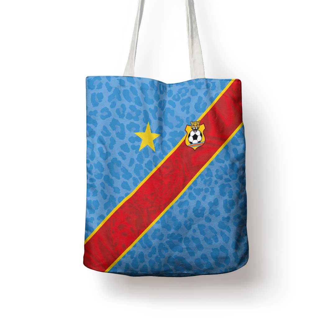 DR Congo National Football Tote Bag Leopards Power - Wonder Print Shop