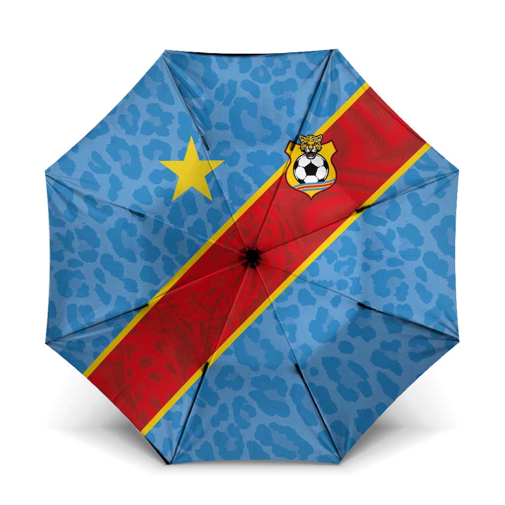 DR Congo National Football Umbrella Leopards Power - Wonder Print Shop