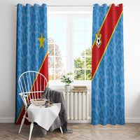 DR Congo National Football Window Curtain Leopards Power - Wonder Print Shop